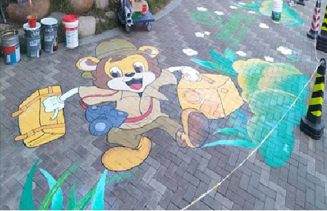 永寿夏季画地面彩绘会遇到的问题