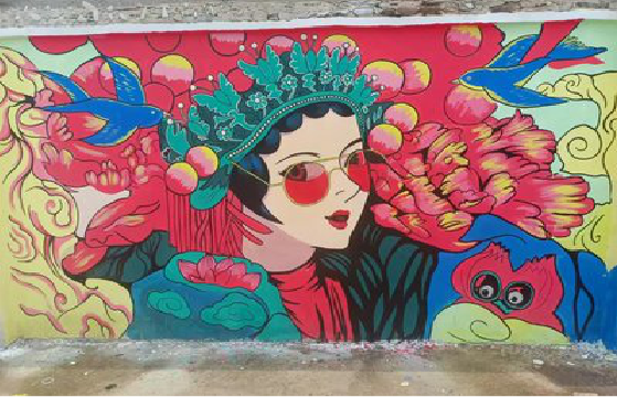 永寿墙体彩绘-网红墙