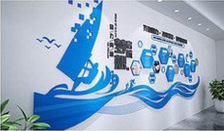 永寿海浪主题文化墙如何设计？