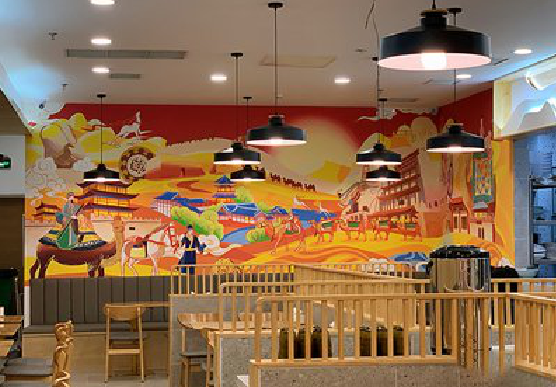 永寿商业空间彩绘介绍。