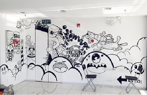 永寿手绘墙并非传统涂鸦。